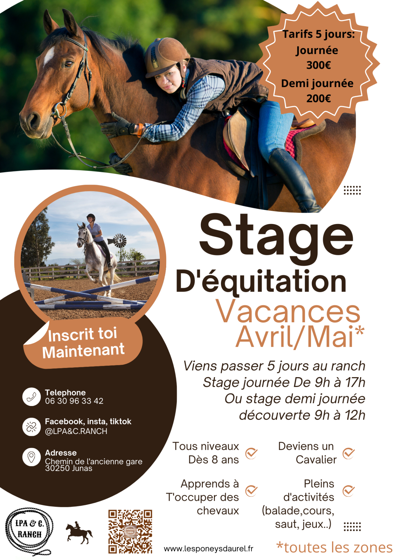 Stage d equitation 148 x 210 mm a4